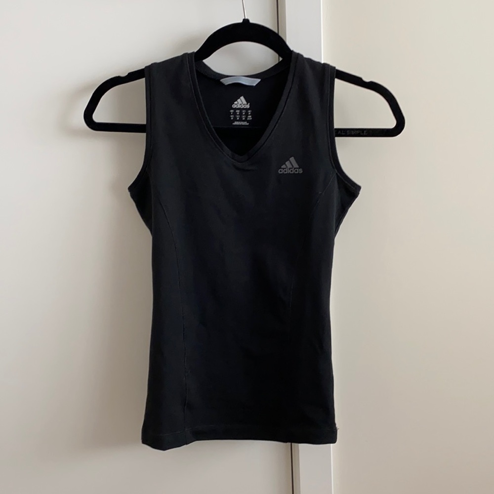 Adidas Black Sleeveless ClimaLite Top, XS